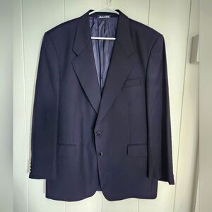 Ferrani Firenze Single-Breasted Mens 42 Blue Virgin Wool Sport Coat Blazer Italy